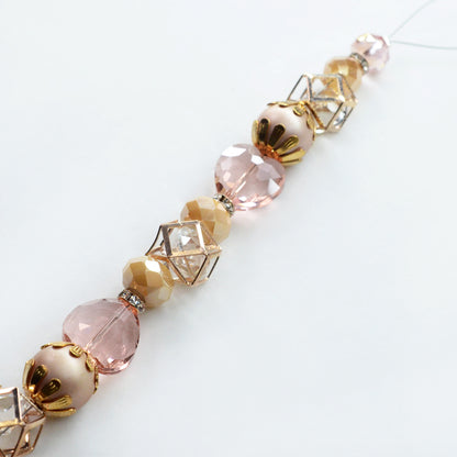 Coral Glass Beads Strand for Jewelry Making Craft Assorted Beading Kit