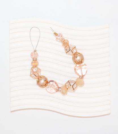 Coral Glass Beads Strand for Jewelry Making Craft Assorted Beading Kit