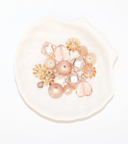 Coral Glass Beads Strand for Jewelry Making Craft Assorted Beading Kit