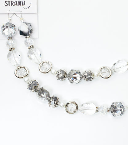 2 pcs Crystal Glass Beads Strand for Jewelry Making Craft Assorted Beading Kit