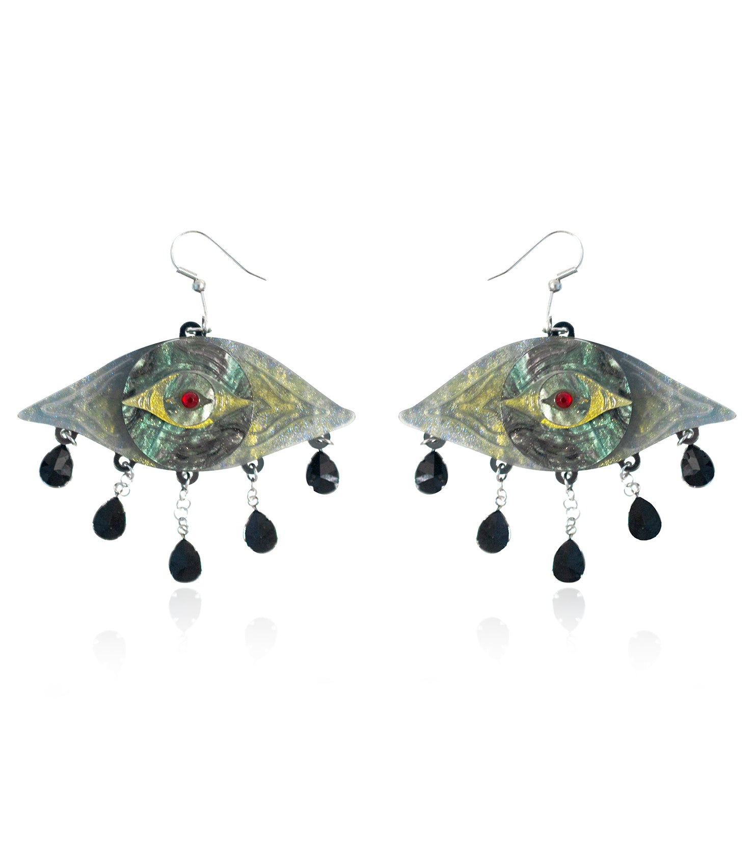 Eyes Earrings Acrylic Resin Halloween Statement Jewelry for Women