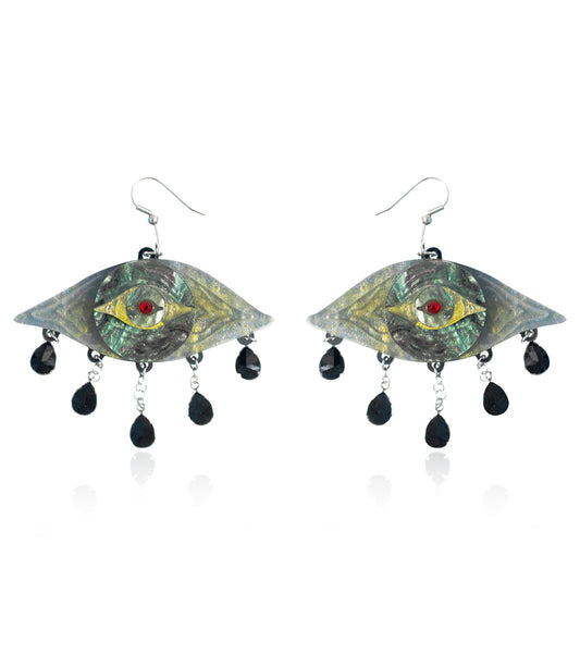 Eyes Earrings Acrylic Resin Halloween Statement Jewelry for Women
