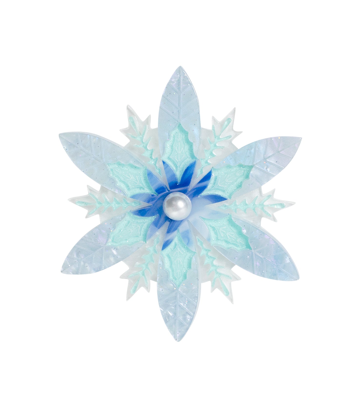 Snowflake Brooch Christmas Statement Jewelry for Women