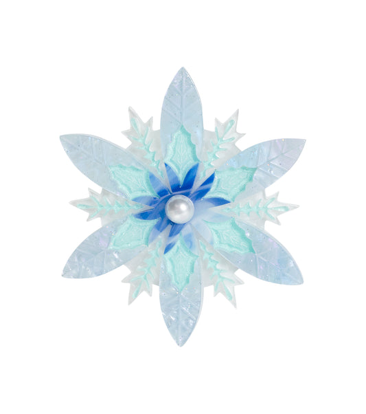 Snowflake Brooch Christmas Statement Jewelry for Women