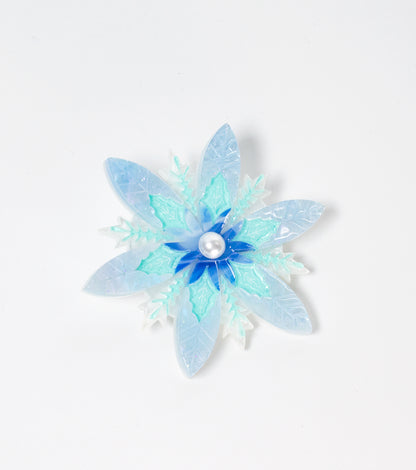 Snowflake Brooch Christmas Statement Jewelry for Women