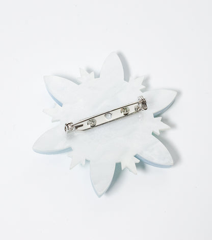 Snowflake Brooch Christmas Statement Jewelry for Women