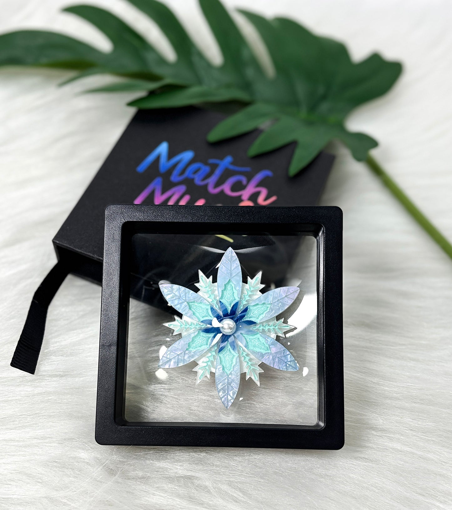 Snowflake Brooch Christmas Statement Jewelry for Women