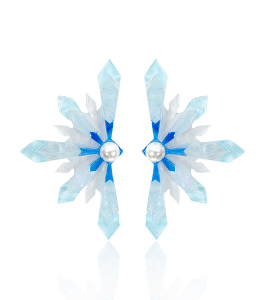 Snowflake Earrings Christmas Statement Jewelry for Women