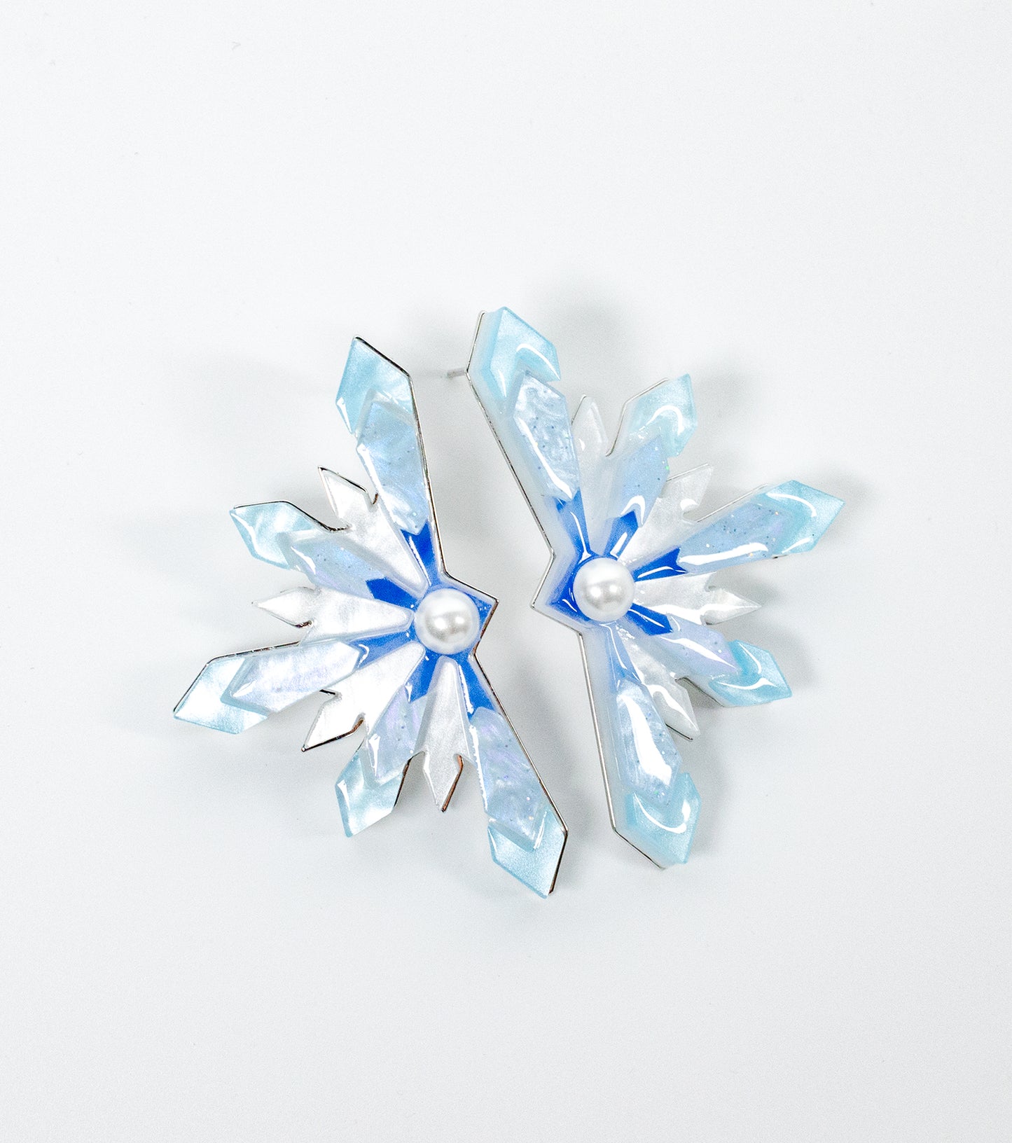 Snowflake Earrings Christmas Statement Jewelry for Women