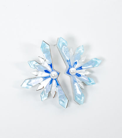 Snowflake Earrings Christmas Statement Jewelry for Women