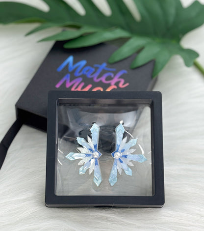 Snowflake Earrings Christmas Statement Jewelry for Women