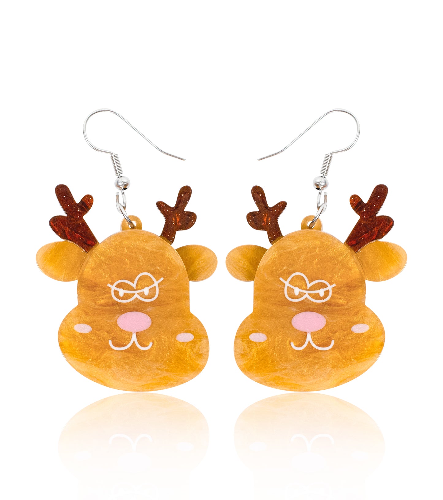Reindeer Earrings Christmas Statement Jewelry for Women