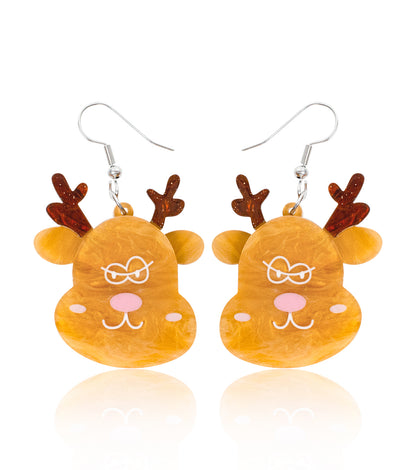 Reindeer Earrings Christmas Statement Jewelry for Women
