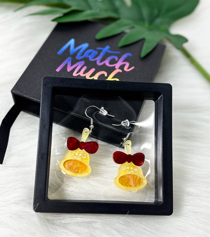 Christmas Bell Earrings Christmas Statement Jewelry for Women