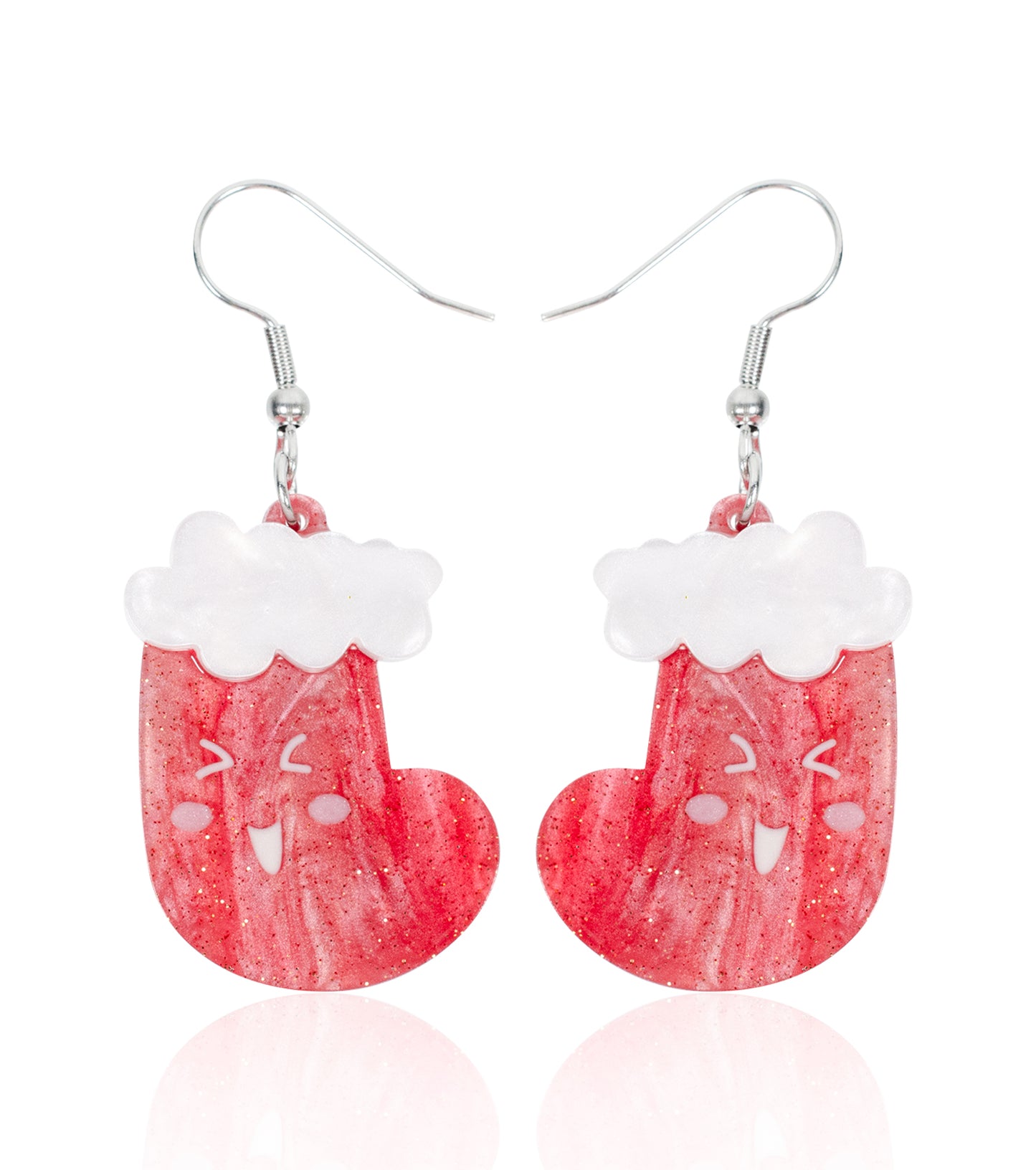 Christmas Sock Earrings Christmas Statement Jewelry for Women