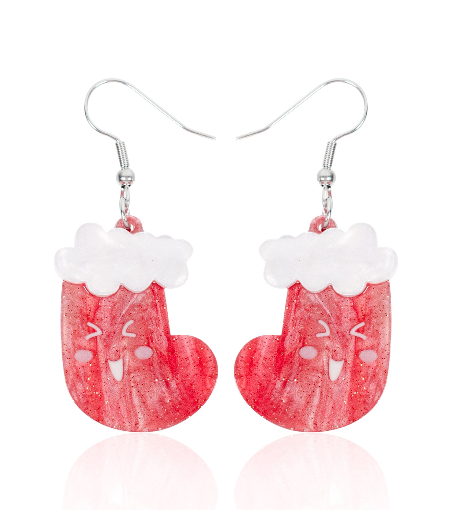 Christmas Sock Earrings Christmas Statement Jewelry for Women