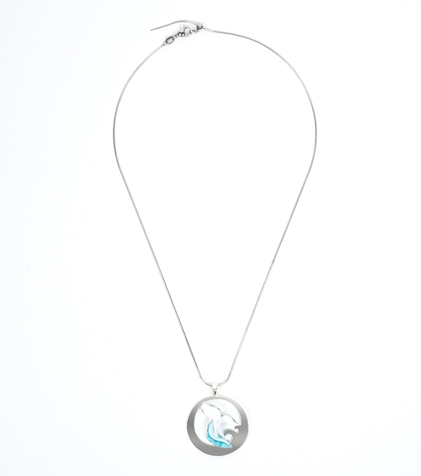 Whale Tail Necklace Ocean Acrylic Resin Statement Jewelry for Women