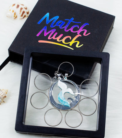 Whale Tail Necklace Ocean Acrylic Resin Statement Jewelry for Women