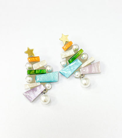 Christmas Tree Earrings Christmas Statement Jewelry for Women