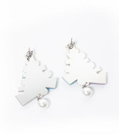 Christmas Tree Earrings Christmas Statement Jewelry for Women