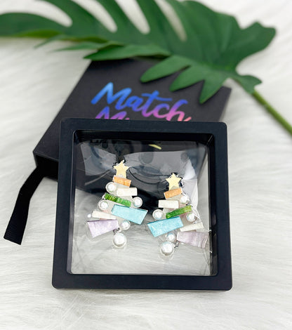 Christmas Tree Earrings Christmas Statement Jewelry for Women