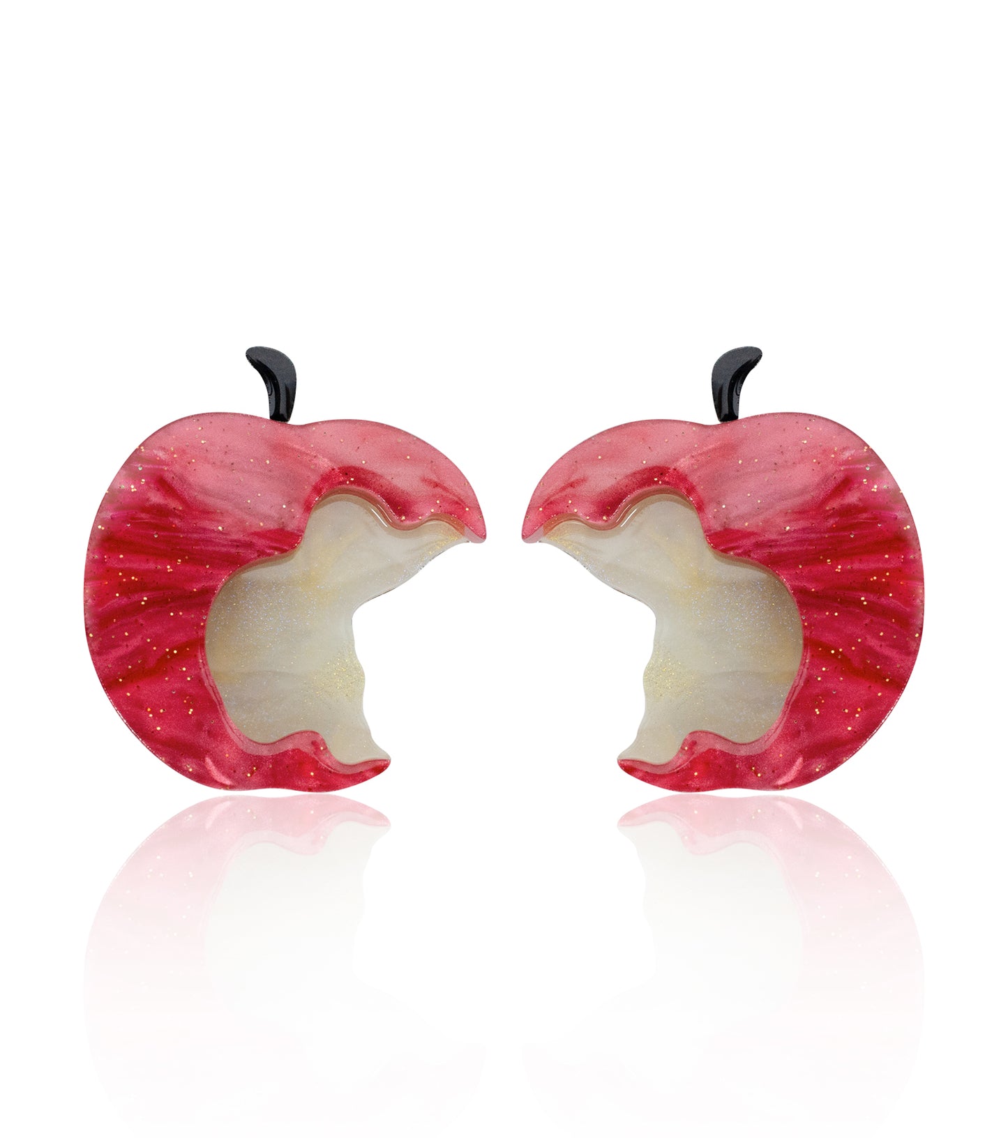 Red Apple Earrings Christmas Statement Jewelry for Women