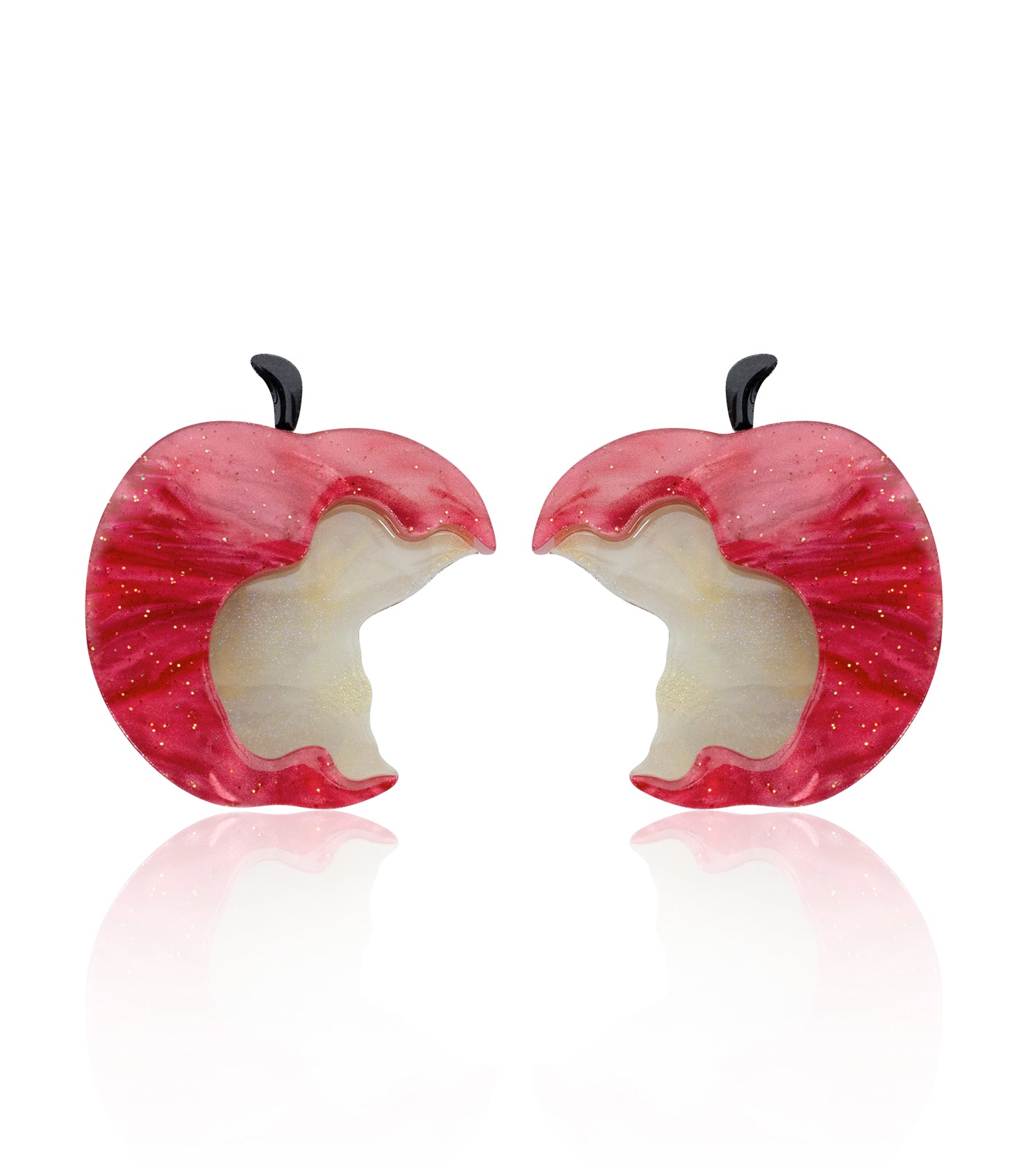 Red Apple Earrings Christmas Statement Jewelry for Women
