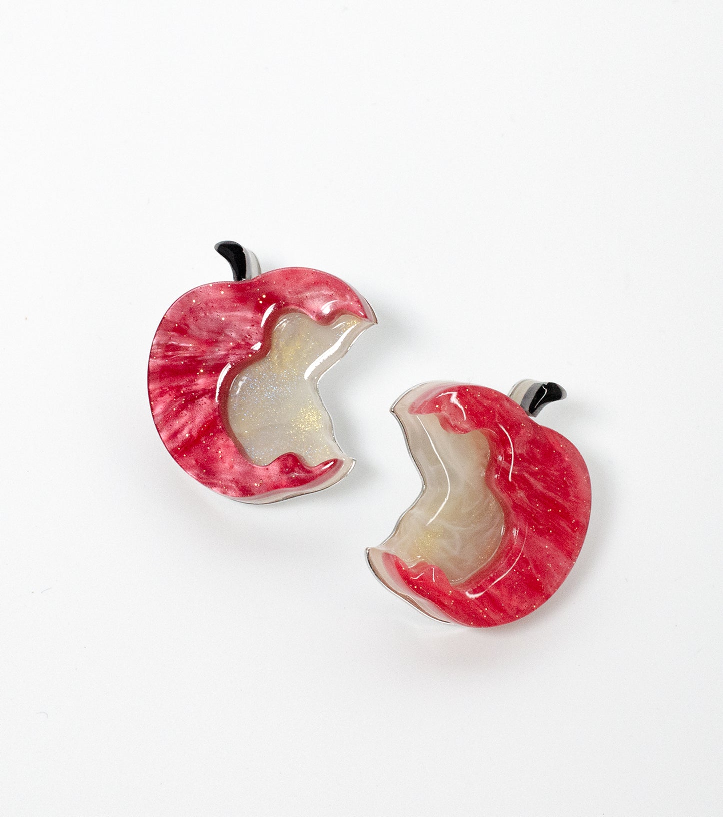 Red Apple Earrings Christmas Statement Jewelry for Women