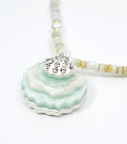 Shell Necklace Ocean Acrylic Resin Statement Jewelry for Women